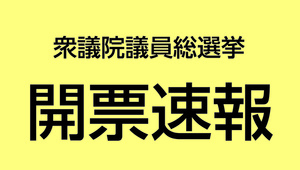 衆議院議員総選挙開票速報