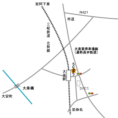 地図：うりぼう近隣