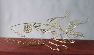 写真:針金細工 八百魚