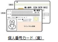 写真：個人番号カード（案）