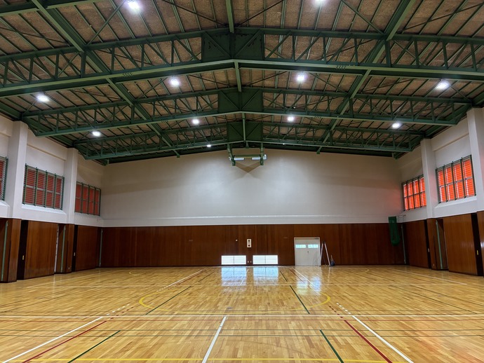写真：大安海洋センター体育館の内部の様子