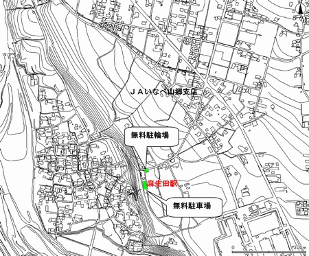 地図：麻生田駅