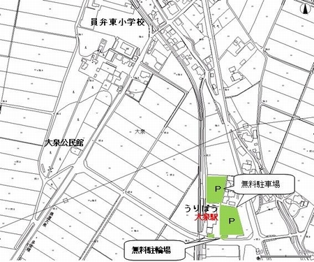 地図：大泉駅
