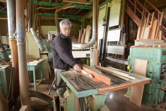 長野さんの作業風景