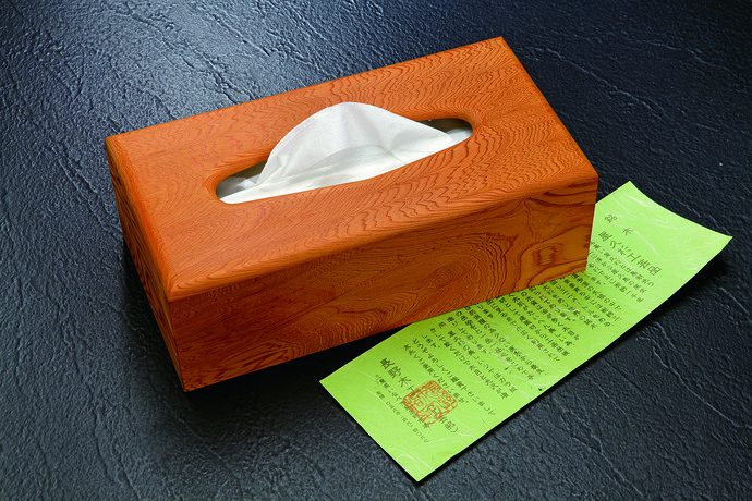長野木工の返礼品ティッシュケース