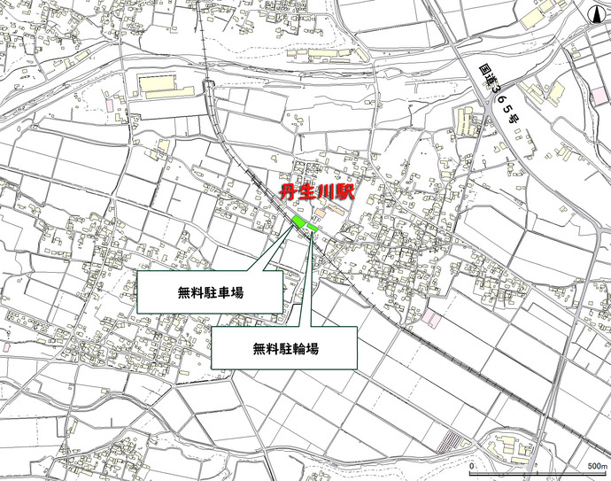地図：丹生川駅
