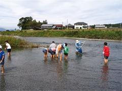 河川の整備の様子