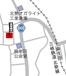 員弁川石の館地図