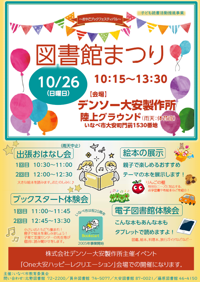 図書館まつりポスター画像