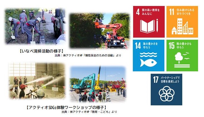 清掃活動、SDGs体験ワークショップ