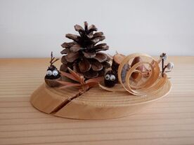木の実のオブジェ作り
